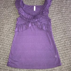 Ruffled, Purple Tank